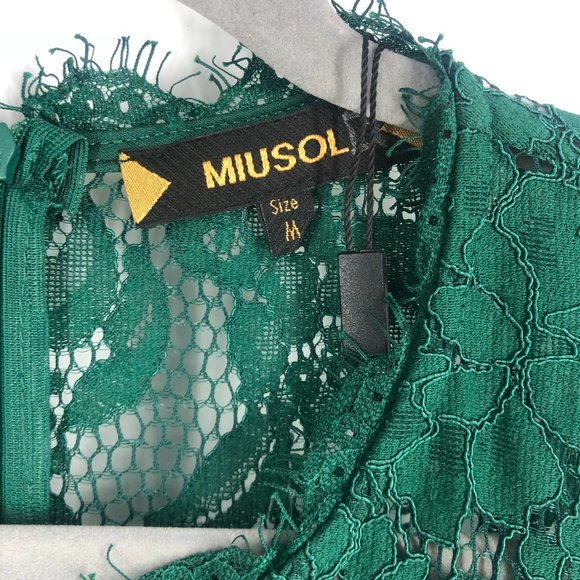 Miusol Emerald Winter Green Maxi Dress Medium - Picture 3 of 8